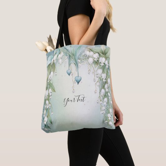 Watercolor lelietje-van-dalen boodschappentas tote bag (Dichtbij)