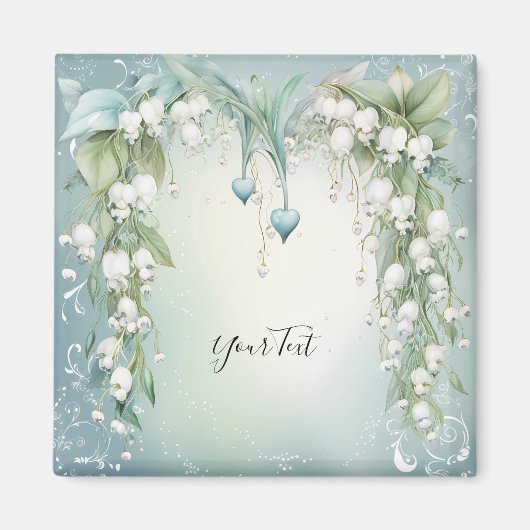 Watercolor Lelietje-van-dalen magneet (Voorkant)