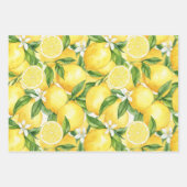 Watercolor Lemon Grove Seamless Pattern Inpakpapier Vel (Voorkant 2)