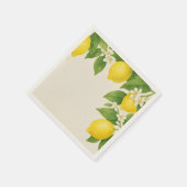 Watercolor Lemon Paper Napkins  Servet (Hoek)