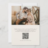 Watercolor Lemon QR Code Photo Wedding Kaart (Achterkant)