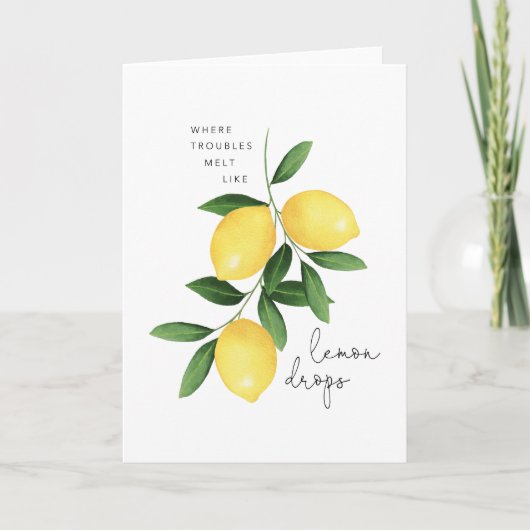 WATERCOLOR LEMONS KAART (Voorkant)