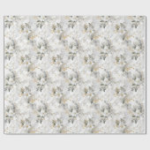 Watercolor lente bloemen marible cadeaupapier (Vlak)