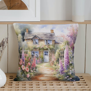 Watercolor Lente Tuin Cottage Charme Kussen