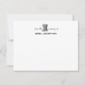 Watercolor Leopard Chic Nursery Note Card Kaart (Voorkant)