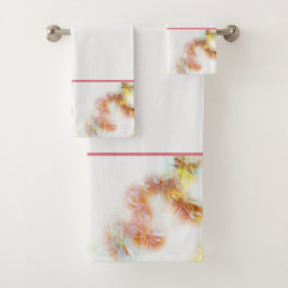 Watercolor libellen bad handdoek