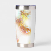 Watercolor libellen gepersonaliseerd geïsoleerde drinkbeker (Voorkant)