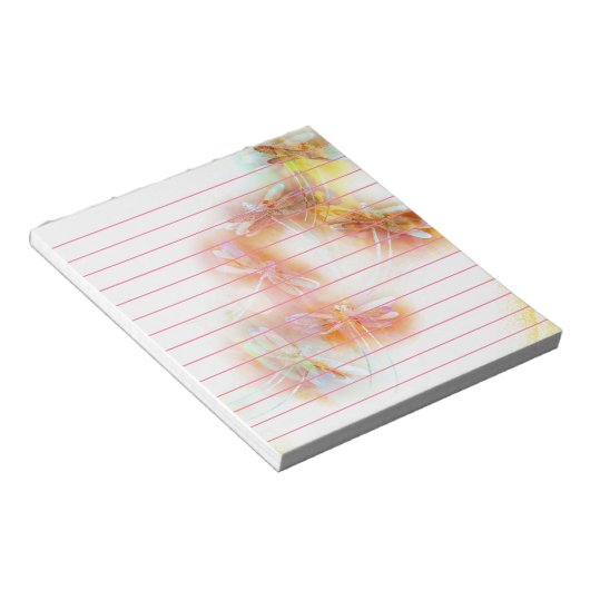 Watercolor libellen notitieblok (Schuin)