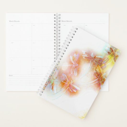 Watercolor libellen planner (Display)