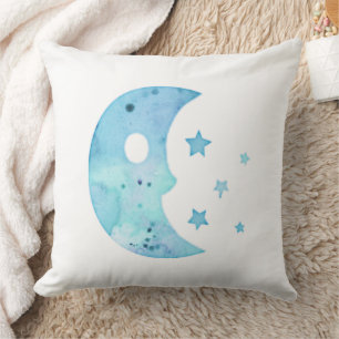 Watercolor Liefde voor Jou tot de Maan en terug Kussen