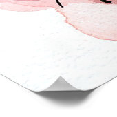 Watercolor Liefdeshart Poster (Hoek)