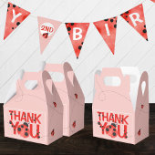 Watercolor Lieveheersbeestje Verjaardag Banner