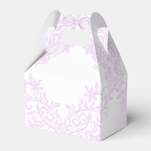  watercolor lilac design | Baptism Bedankdoosjes (Achterkant)