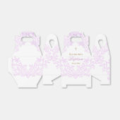  watercolor lilac design | Baptism Bedankdoosjes (Uitgevouwen)