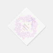  watercolor lilac purple Baptism Servet (Hoek)