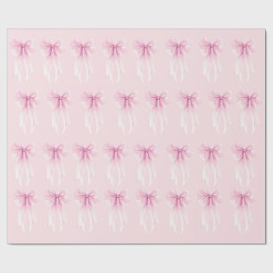 Watercolor lint & hart coquette cadeauverpakking cadeaupapier