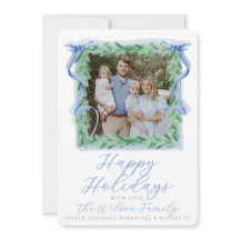 Watercolor Lint Kerstkaart