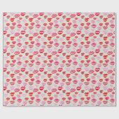 Watercolor Lippen Cadeaupapier (Vlak)