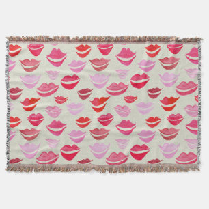 Watercolor Lippen Deken