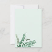 Watercolor Little Palm RSVP kaart (Achterkant)