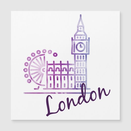 Watercolor London, Big Ben (Voorkant)