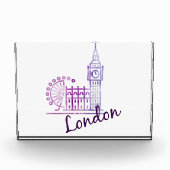 Watercolor London, Big Ben Fotoblokken (Voorkant)