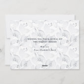 Watercolor Loof Foto Geloof Kerstkaarten Feestdagenkaart (Achterkant)