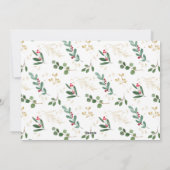 Watercolor Loof Multi-fotolijst Vakantiewenskaart Feestdagenkaart (Achterkant)