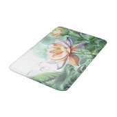 Watercolor Lotus Badmat (Gekanteld)