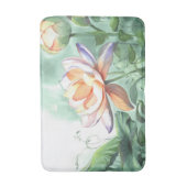 Watercolor Lotus Badmat (Voorkant Verticaal)