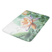 Watercolor Lotus Canvasprint Badmat (Gekanteld)