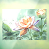 Watercolor Lotus Raamsticker (Vel 3)
