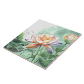 Watercolor Lotus Tegeltje (Zijkant)