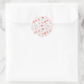 Watercolor Love & Gold Dust Pattern Sticker (Tas)