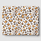 Watercolor Luipaardprint Bruiloft Gastenboek (Achterkant)