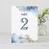 Watercolor Lux Tafelnummer (Staand voorkant)