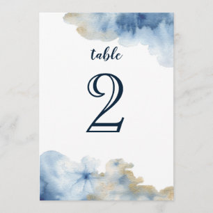 Watercolor Lux Tafelnummer
