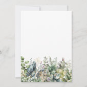 Watercolor Maan Goud Eid Mubarak Arabisch Schrift  Feestdagenkaart (Achterkant)