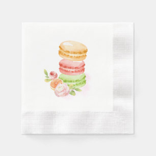Watercolor Macarons Servet