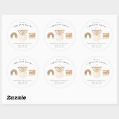 Watercolor Macramé Logo | Zakelijke Stickers (Vel)