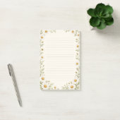 Watercolor Madeliefje Tuin Gelinieerd Post-it® Notes (Kantoor)