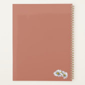 Watercolor Madeliefjes Bloem Boho Kerstcadeau Planner (Achterkant)