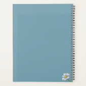 Watercolor Madeliefjes Bloem Boho Kerstcadeau Planner (Achterkant)