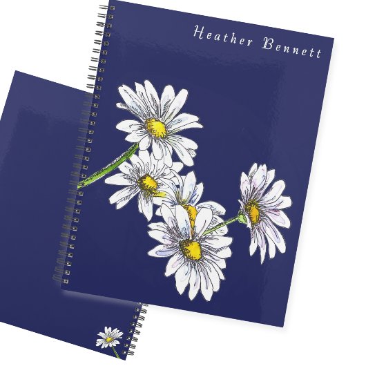 Watercolor Madeliefjes Bloem Boho Kerstcadeau Planner