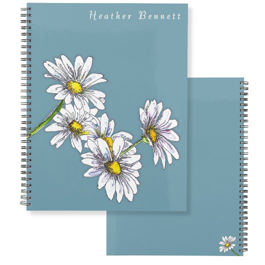 Watercolor Madeliefjes Bloem Boho Kerstcadeau Planner
