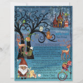 Watercolor Magische brief van Sinterklaas | Rendie (Voorkant)