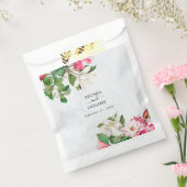 Watercolor Magnolia Bloemen Bruiloft Bedankzakje (Gezegeld)