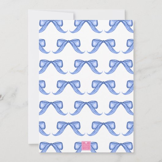 Watercolor Mahjong Monogram Crest Bamboo Party Kaart (Achterkant)