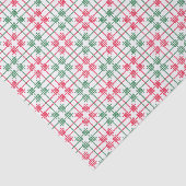 Watercolor Mahjong Red & Green Christmas Tiles Tissuepapier (Detail)