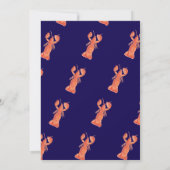 Watercolor Main Catch Lobster Bridal Shower Kaart (Achterkant)